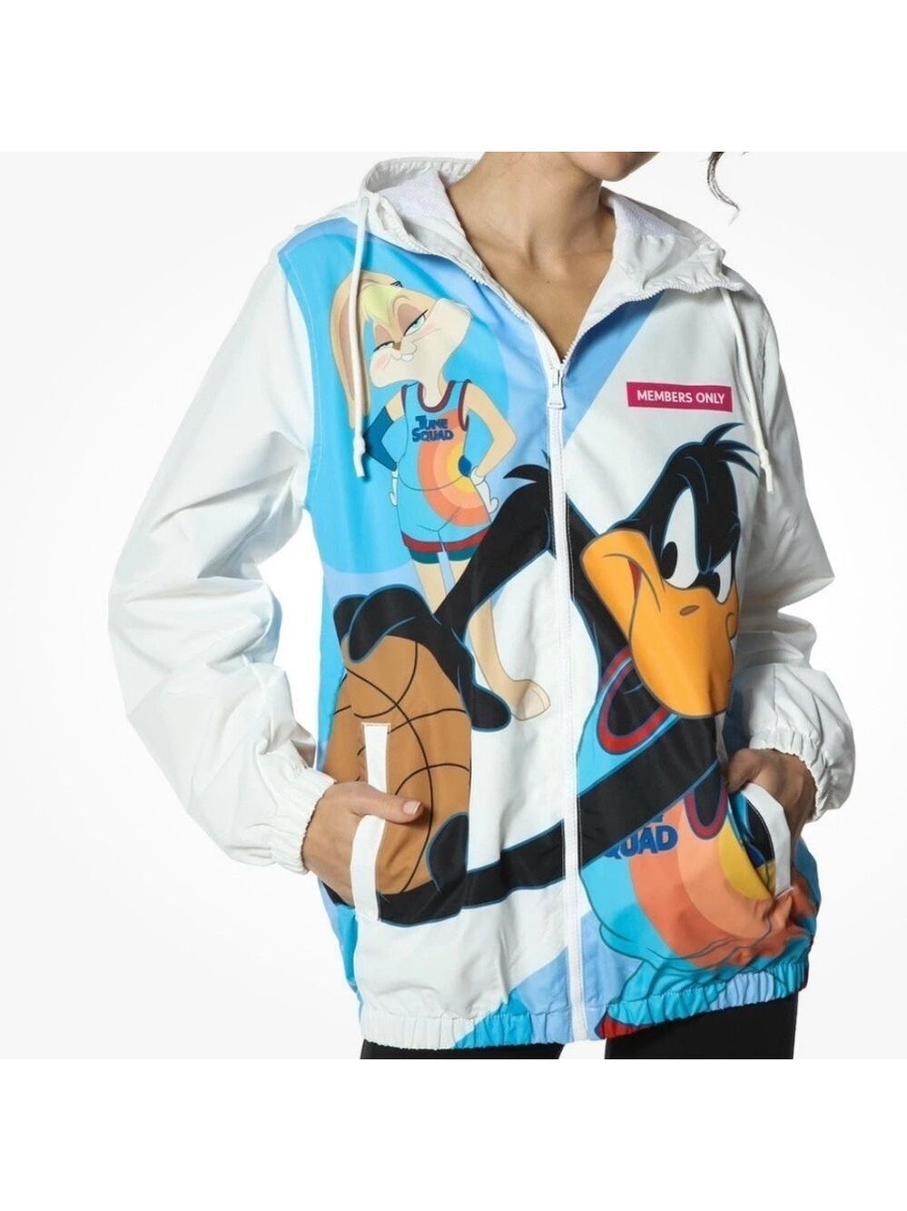 Members Only Space Jam A New Legacy Looney Tunes Windbreaker Jacket SZ S Unisex